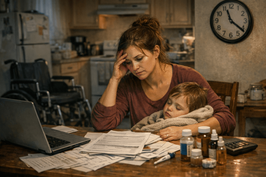 Caregiving in Crisis — How Illness and Responsibility Shape Access to Aid